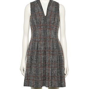 Women's ELLE™ Plaid Fit & Flare Dress